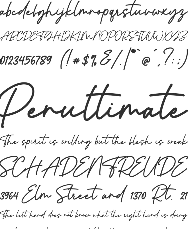 Romedance font preview