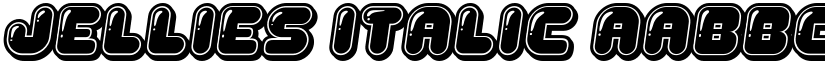 Jellies Italic font