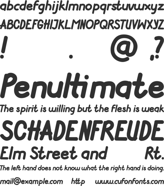 Get Lucky font preview