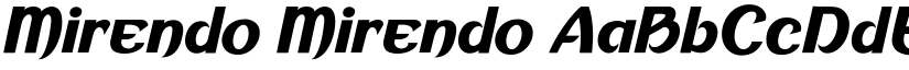 Mirendo Mirendo font