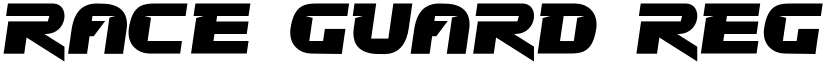 Race Guard Regular font