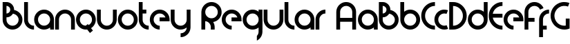 Blanquotey Regular font