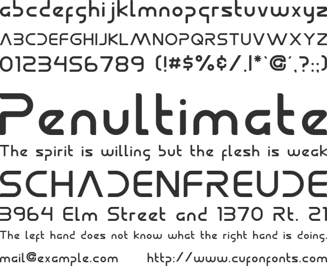 Betelguesse font preview