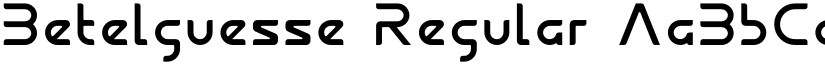 Betelguesse font download