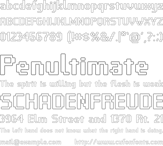 VP Pixel Pro font preview