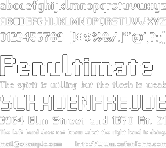 VP Pixel Pro font preview