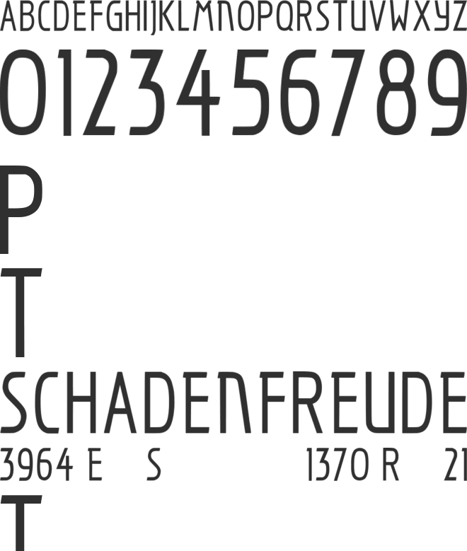 Ninestein font preview