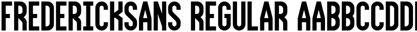 FrederickSans Regular font