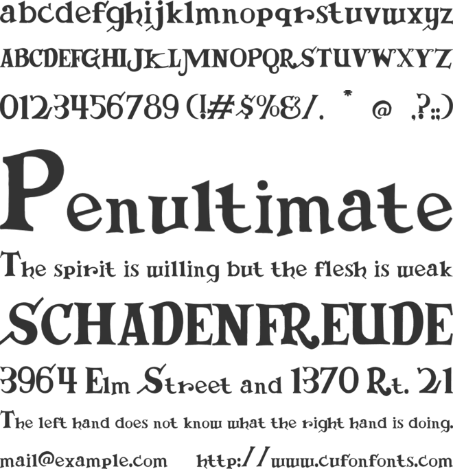 Muppet Font font preview