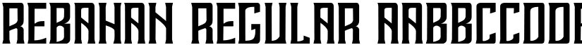 REBAHAN Regular font