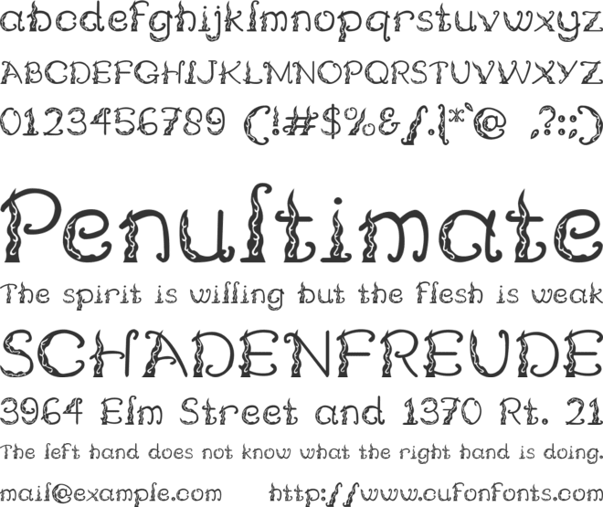 Tosan Aji font preview