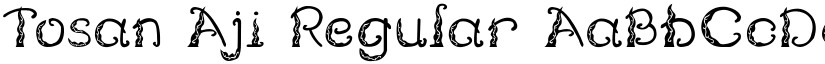 Tosan Aji Regular font