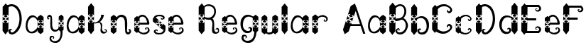 Dayaknese Regular font