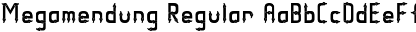 Megamendung Regular font