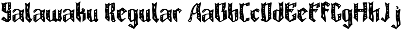 Salawaku Regular font