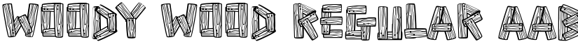 Woody Wood Regular font