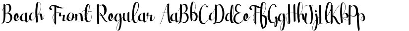 Beach Front Regular font