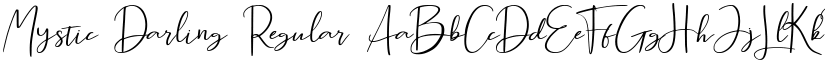 Mystic Darling Regular font