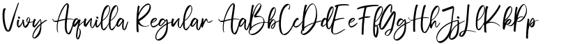 Vivy Aquilla Regular font