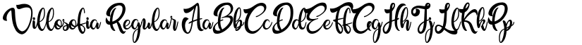 Villosofia Regular font