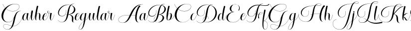 Gather Regular font