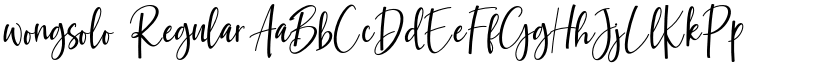 wongsolo Regular font