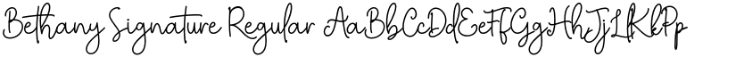 Bethany Signature font download