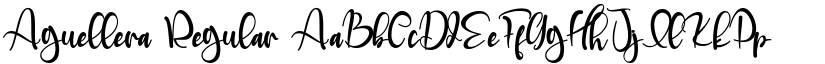 Aguellera Regular font