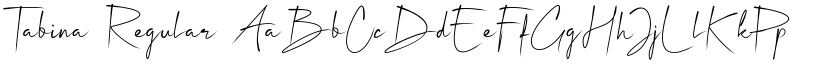 Tabina Regular font