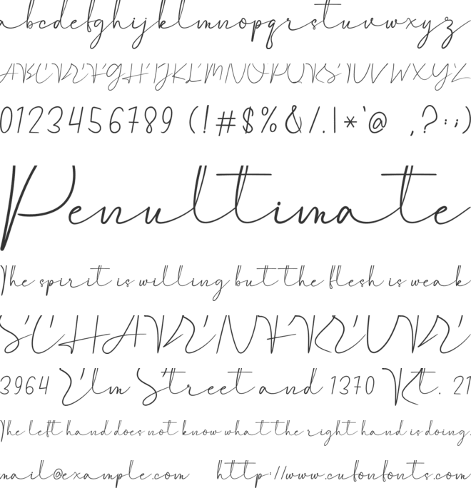 Castyla font preview
