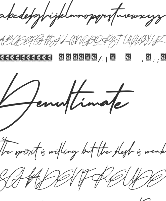 The Scientist font preview