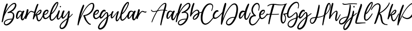 Barkeliy Regular font
