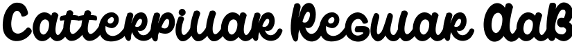 Catterpillar Regular font