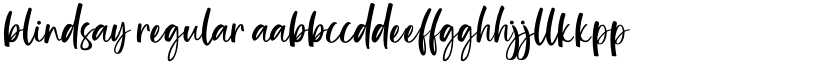 Blindsay Regular font
