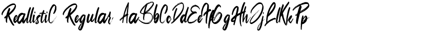 ReallistiC Regular font