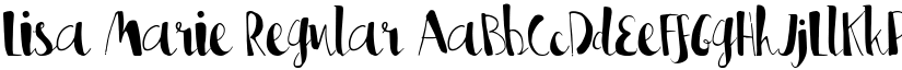 Lisa Marie Regular font