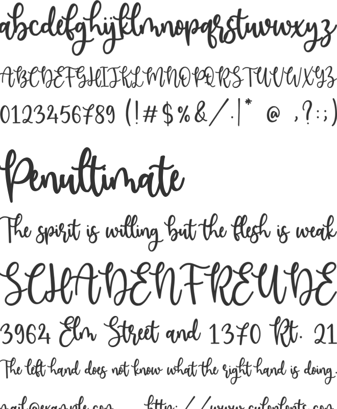 Valemon font preview