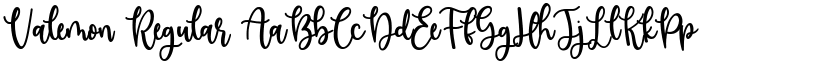 Valemon Regular font