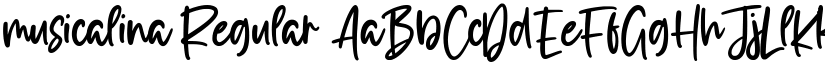 musicalina Regular font