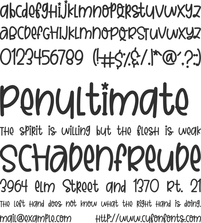 Little Marcopo font preview