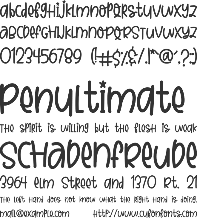 Little Marcopo font preview