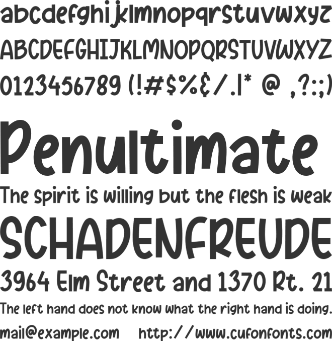 Pumkinpie font preview