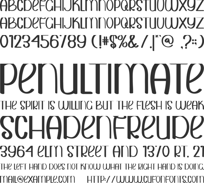 Smile Summer font preview