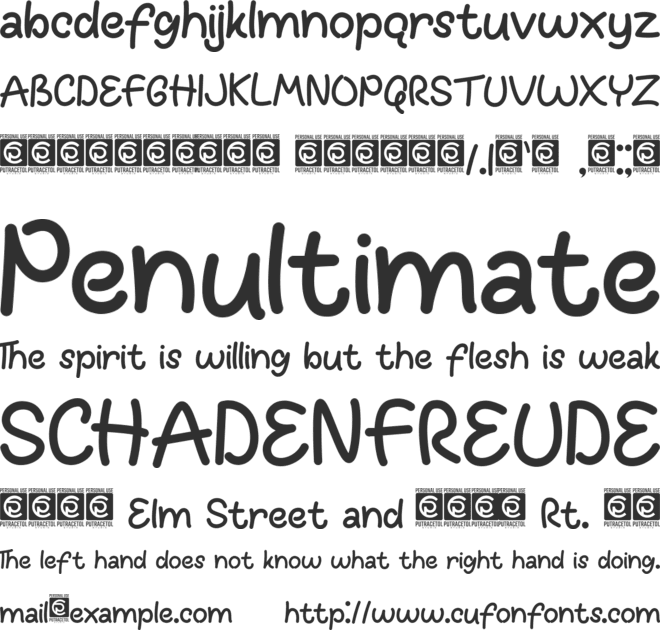 Funkids font preview