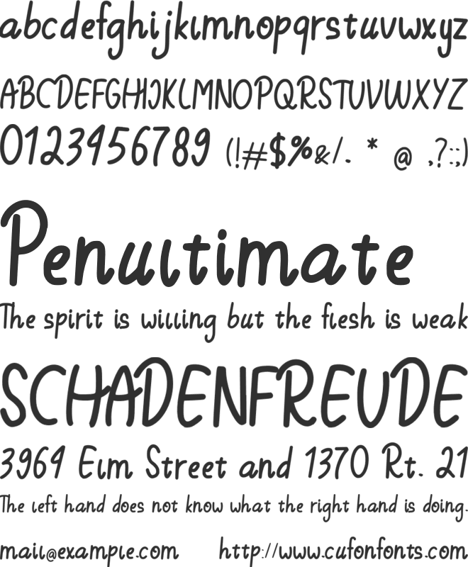 Stay Hungry font preview
