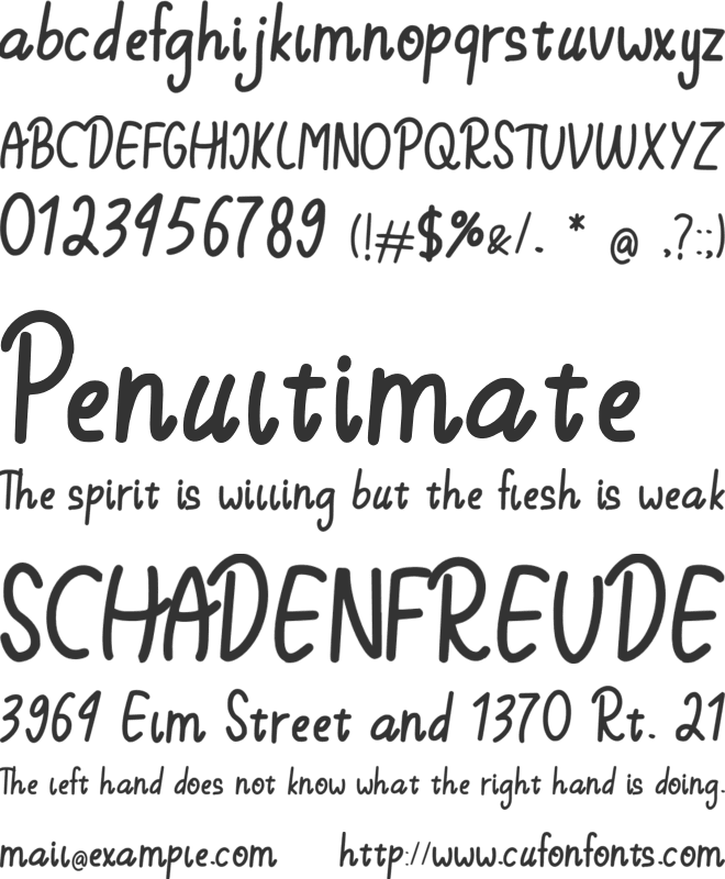 Stay Hungry font preview