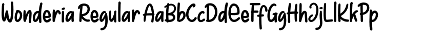 Wonderia Regular font