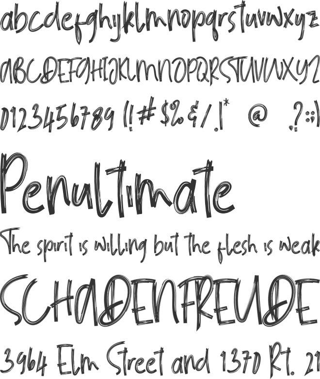 BlackPaper font preview