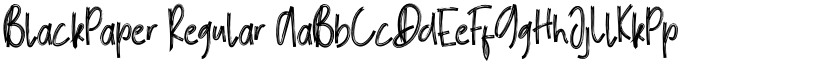 BlackPaper Regular font
