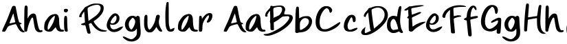 Ahai Regular font